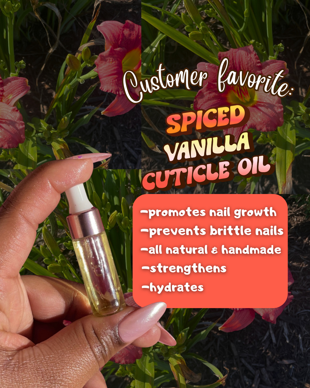 Spiced vanilla cuticle oil 🍯